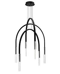 Cwi Lighting Curva 38" Metal Chandelier