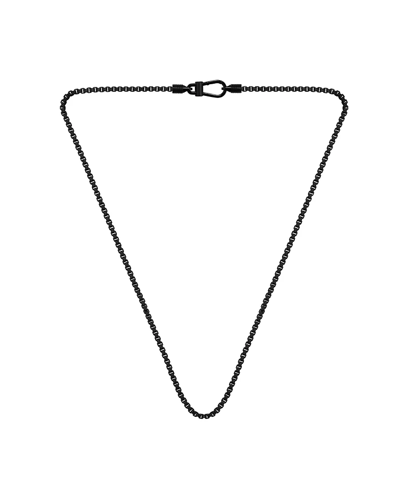 Hugo Boss Men's Liam Ionic Plated Black Steel Necklace