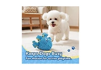 Nocciola Octo Ball Interactive Dog Toy, No Stuffing Bouncing Octopus Plush, Usb Rechargeable Auto Bounce Core, Touch Activated Enrichment Toy