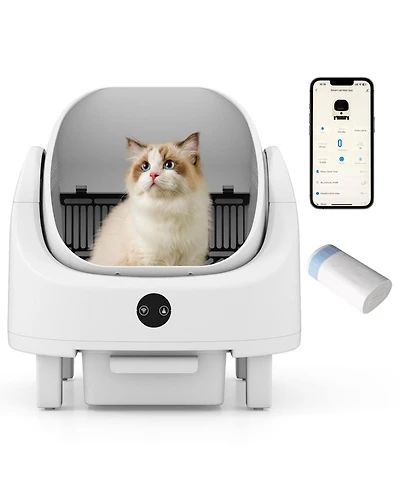 Ruie Automatic Self Cleaning Cat Litter Box for Multi Cat with Smart App Control