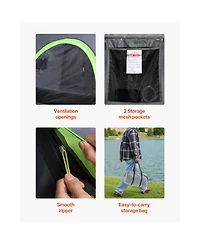 Sugift Pickup Truck Bed Tent for 5.0-5.2 feet Beds PU2000mm Waterproof 2-3 Person with Storage Bag