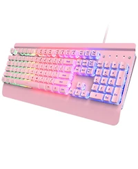Lofree 104 Keys Wired Led Backlit Gaming Keyboard with Wrist Rest