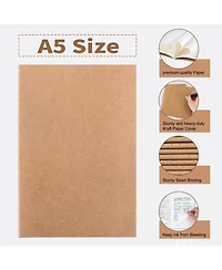 Danrong 48 Pack Blank Journals Bulk Travel Office Soft Cover Notebooks 80gsm Paper