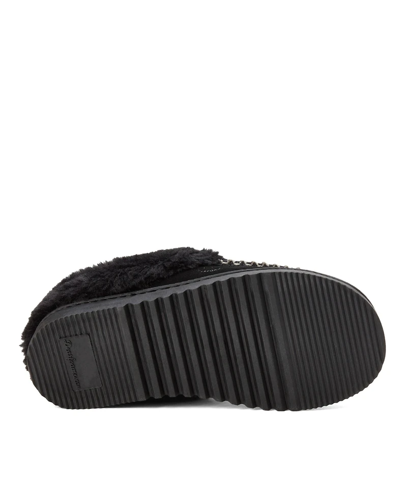 Dearfoams Women's Blaine Genuine Suede Clog Slippers