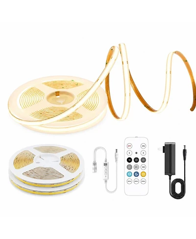 Lofree 16.4'L Dimmable Remote Control Led Strip Light, 2-Piece Set