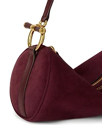 Lauren Ralph Lauren Suede Small Blaike Barrel Handbag