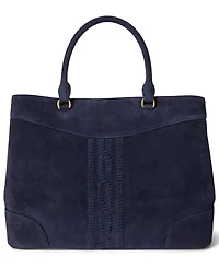 Lauren Ralph Lauren Cable-Embossed Large Marcy Satchel Bag