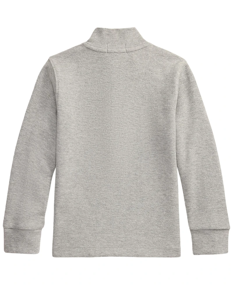 Polo Ralph Lauren Boys' 2T-7 Estate Rib Quarter-Zip Sweater