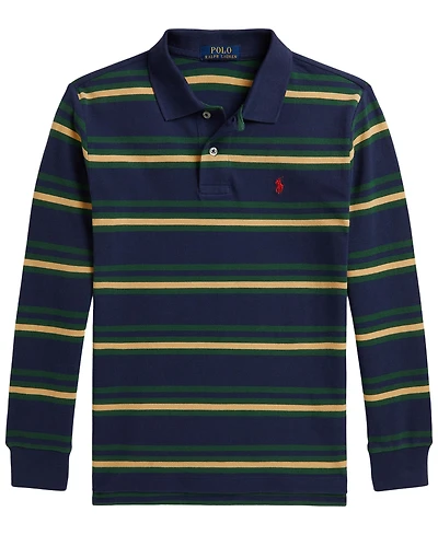 Polo Ralph Lauren Boys' 8-20 Striped Cotton Mesh Shirt