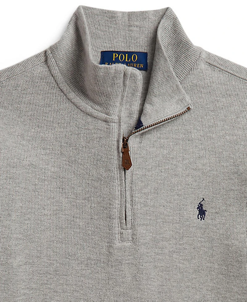 Polo Ralph Lauren Boys' 8-20 Estate Rib Quarter-Zip Sweater