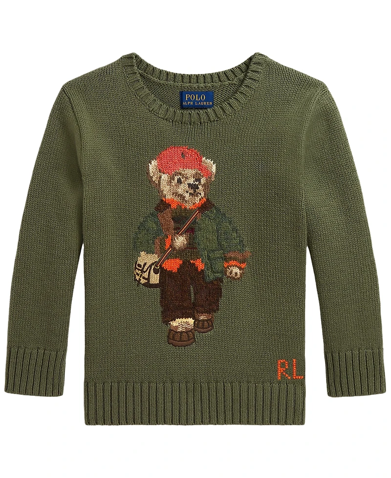 Polo Ralph Lauren Boys' 2T-7 Bear Sweater