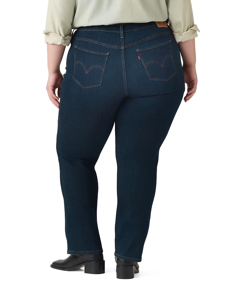Levi's Plus Classic Straight Mid-Rise Stretch Jeans