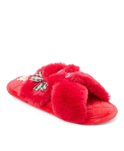 Dearfoams Women's Mama Fur Slide Slippers