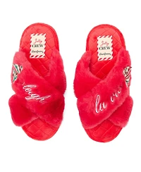 Dearfoams Women's Mama Fur Slide Slippers