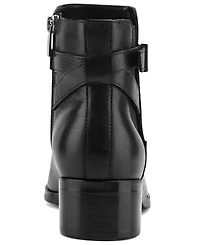 Rockport Women's Teegan Leather Side Gore Block Heel Booties