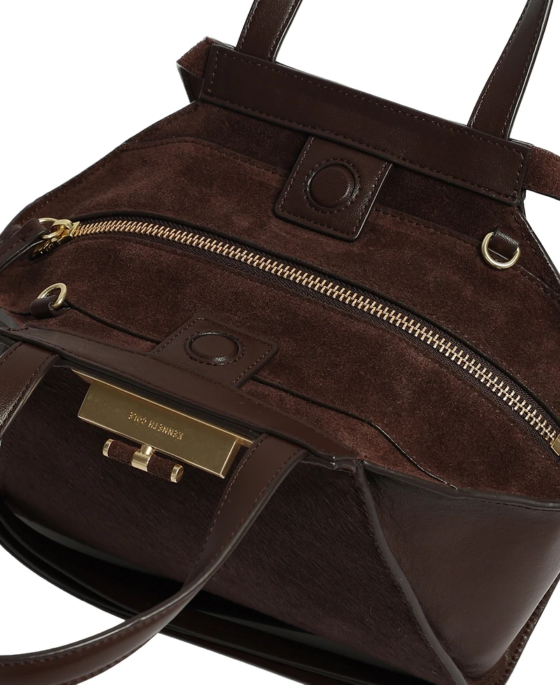 Kenneth Cole Leather Small Satchel Handbag