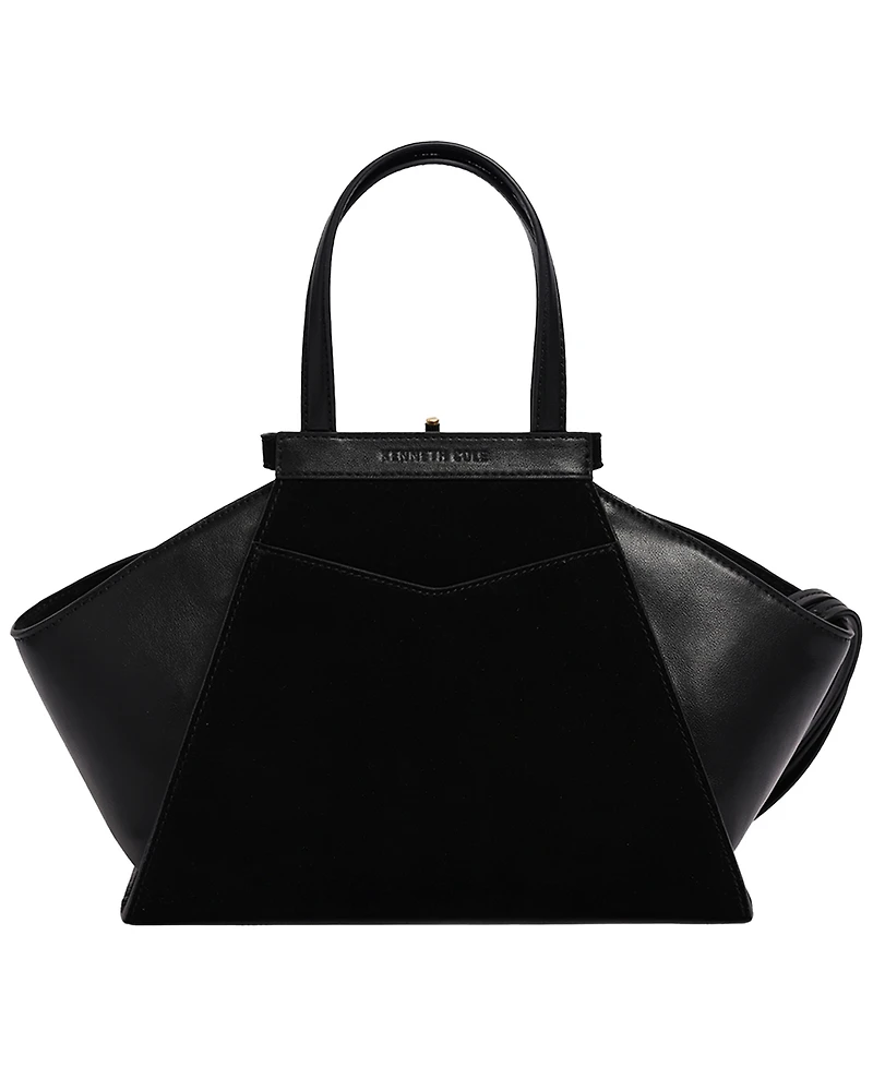 Kenneth Cole Detachable Leather Small Crossbody Satchel Handbag
