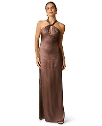 Adrianna Women's Foiled Chiffon Long Dress