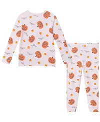 Andy & Evan Toddler Girls' 2T-4T Pumpkin Print Pajama, 2-Piece Set