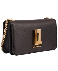 Karl Lagerfeld Paris Lafayette Leather Wallet on a Chain