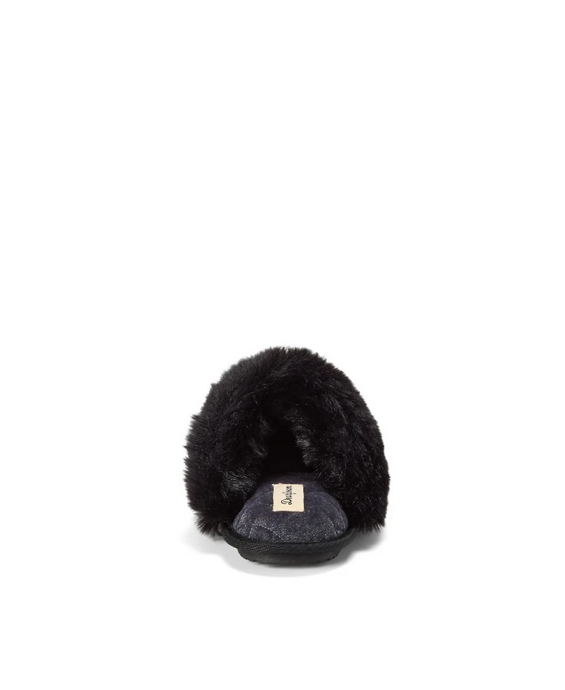 Dearfoams Women's Halloween Velour Scuff Slippers