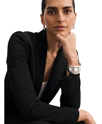 The Fold Women's Double-Breasted Tailored Blazer