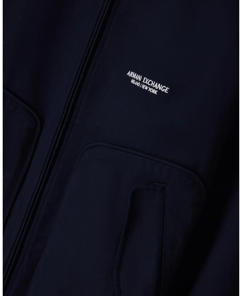 A|X Armani Exchange Men's Twill Bomber with Piping Jacket