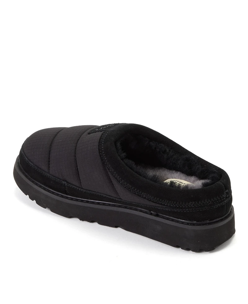 Dearfoams Women's Fireside by Greta Sport Nylon Puff Clog Water Repellent Slippers