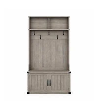 Extra Large 40" Entryway Hall Tree with Bench and Shoe Storage