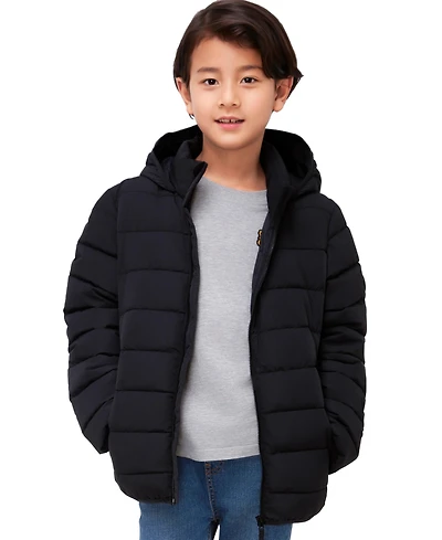 Rokka&Rolla Boys' Hudson Lightweight Hooded Puffer Jacket, 4-18