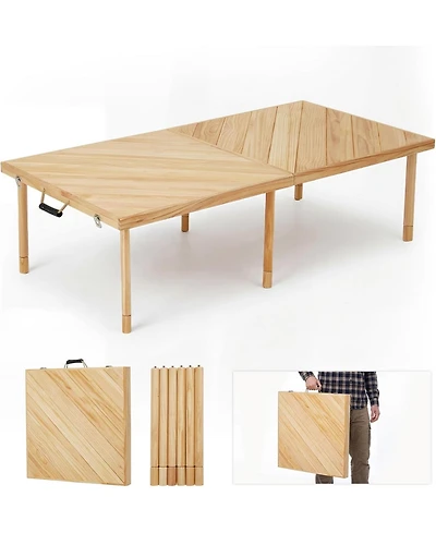 60"x30" Wood Folding Picnic Table