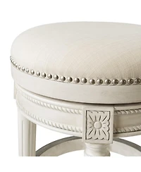 Pullman Backless Swivel Upholstered Kitchen Counter Stool, 26"