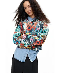 Desigual Women's Printed 100% cotton sweatshirt