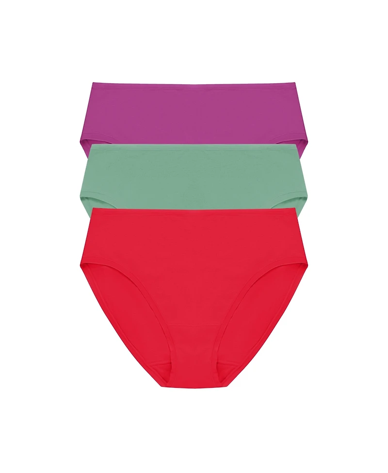 Natori Women's Bliss Bare Cotton Hipster 3-Pack