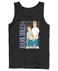 Fifth Sun Men's King of the Hill Hank Family Portrait Graphic Tank Top