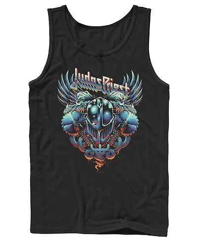 Fifth Sun Men's Judas Priest Screaming Shield Graphic Tank Top