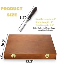 Xdovet Wood Chisel Set Woodworking Carving Tools Wooden Box Cr-v Steel Gouge Turning Craftsman