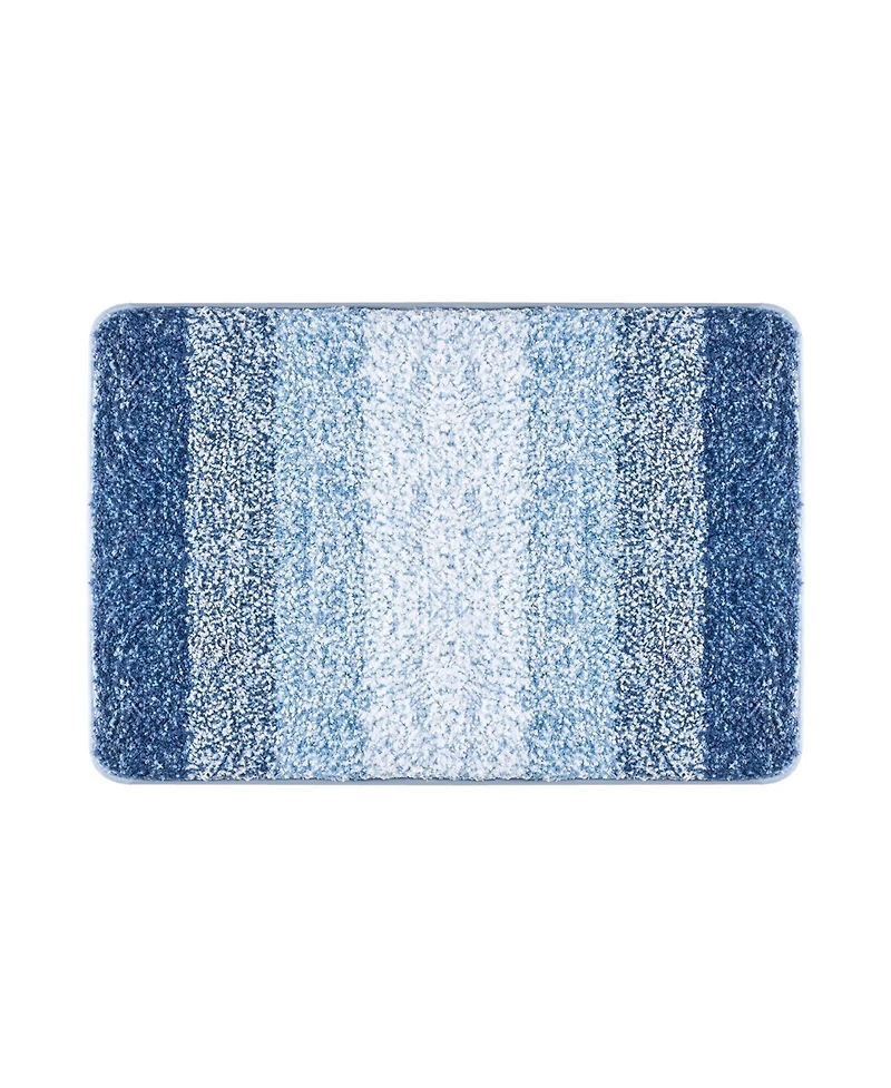 Slickblue 30x20 Inch Microfiber Bathroom Rug with Non Slip Quick Dry Backing