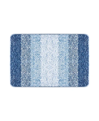 Slickblue 30x20 Inch Microfiber Bathroom Rug with Non Slip Quick Dry Backing