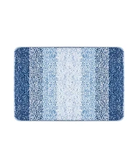 Slickblue 30x20 Inch Microfiber Bathroom Rug with Non Slip Quick Dry Backing