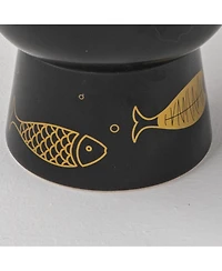 Dexypaws Elevated Cat Bowl Gold Fish
