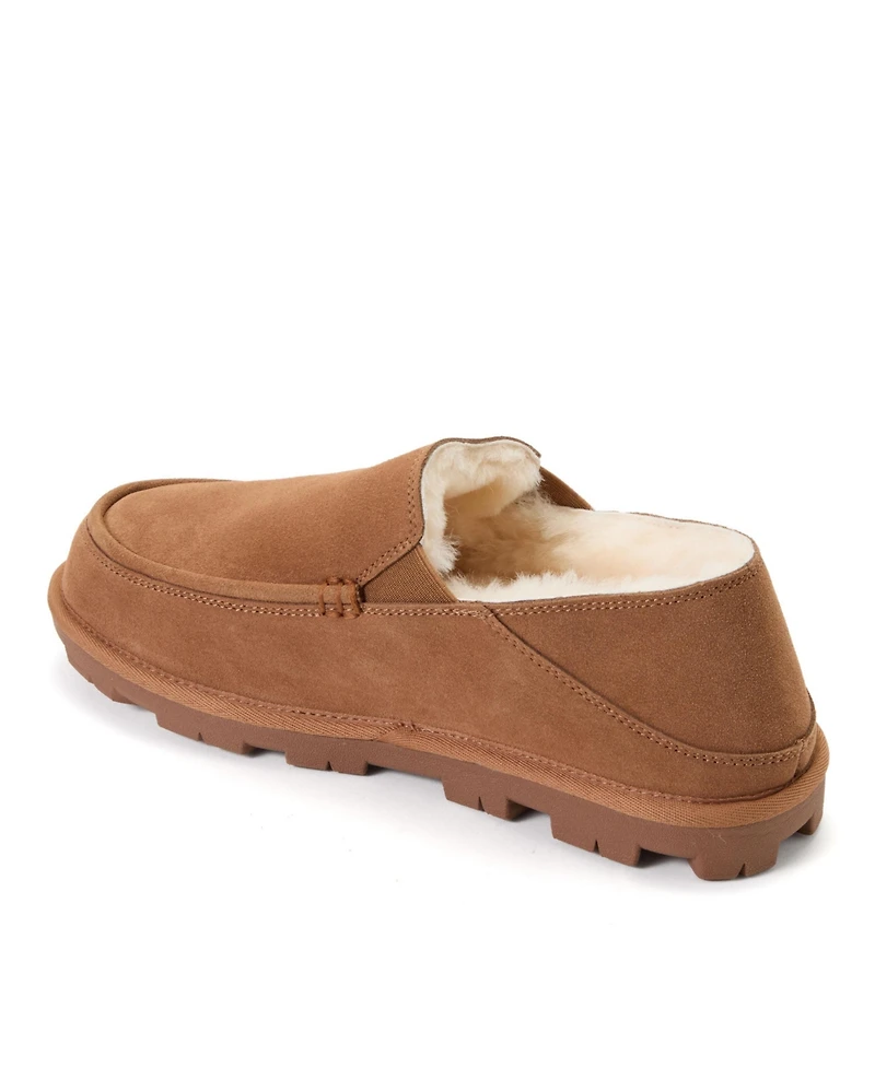 Dearfoams Men's Shepparton Loafer Water Repellent Slippers