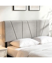 gaomon Queen Size Headboard Linen Upholstered with Height Adjustments, Padded, Sturdy Wood Frame, Easy Assembly