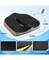 Gnuadz Seat Cushion Memory Foam Office Chair Pad Non-slip Gaming