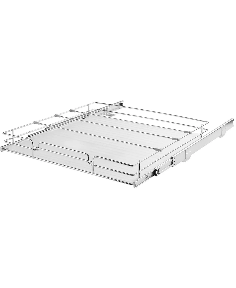Sugift Pull Out Cabinet Organizer Steel Slide Out Pantry Shelf