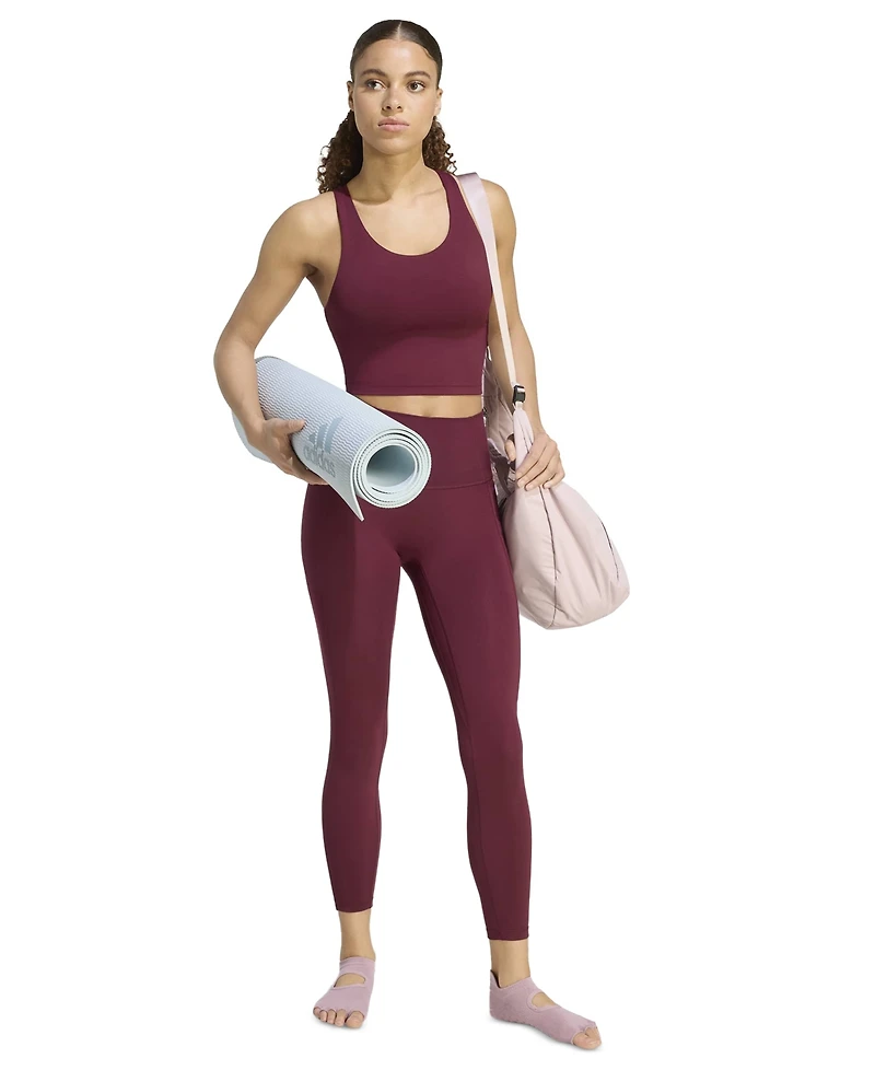 adidas Women's Low-Impact Cropped Scoop Neck Tank