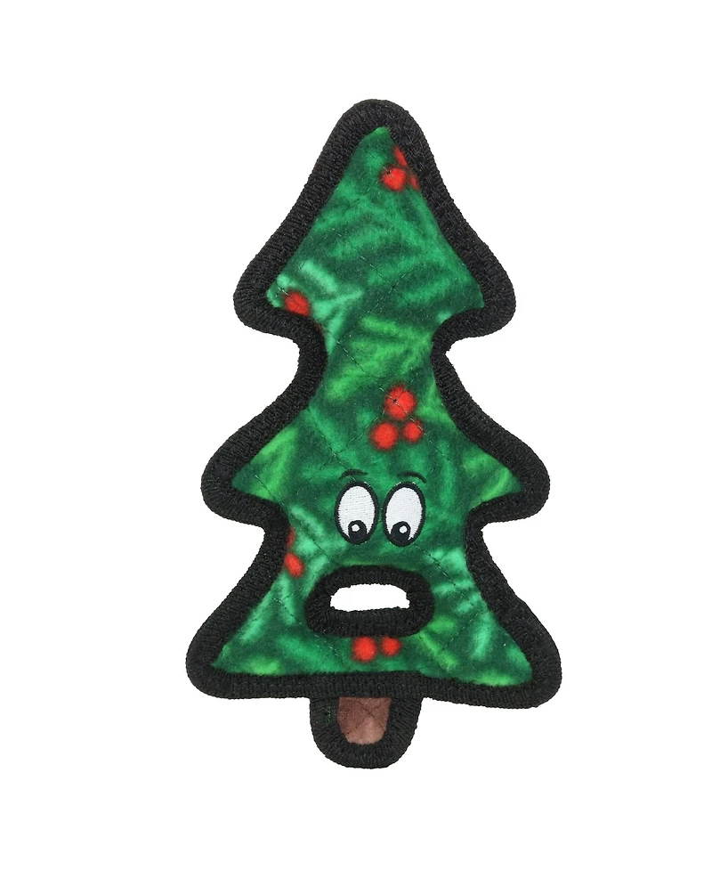 Tuffy Holiday Tree Tug 2 Pack, Christmas Dog Toy