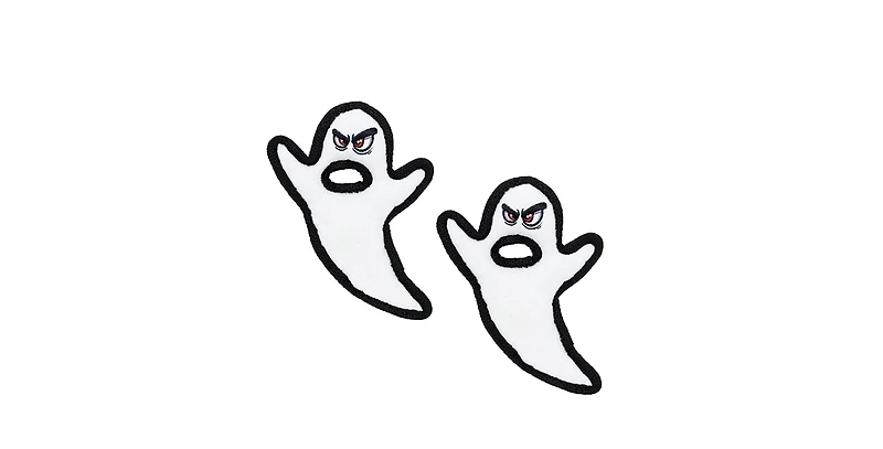 Tuffy Holiday Ghost Tug, 2 Pack Halloween Dog Toy