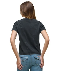 Hudson Jeans Women's Relaxed Crewneck Short-Sleeve Cotton T-Shirt