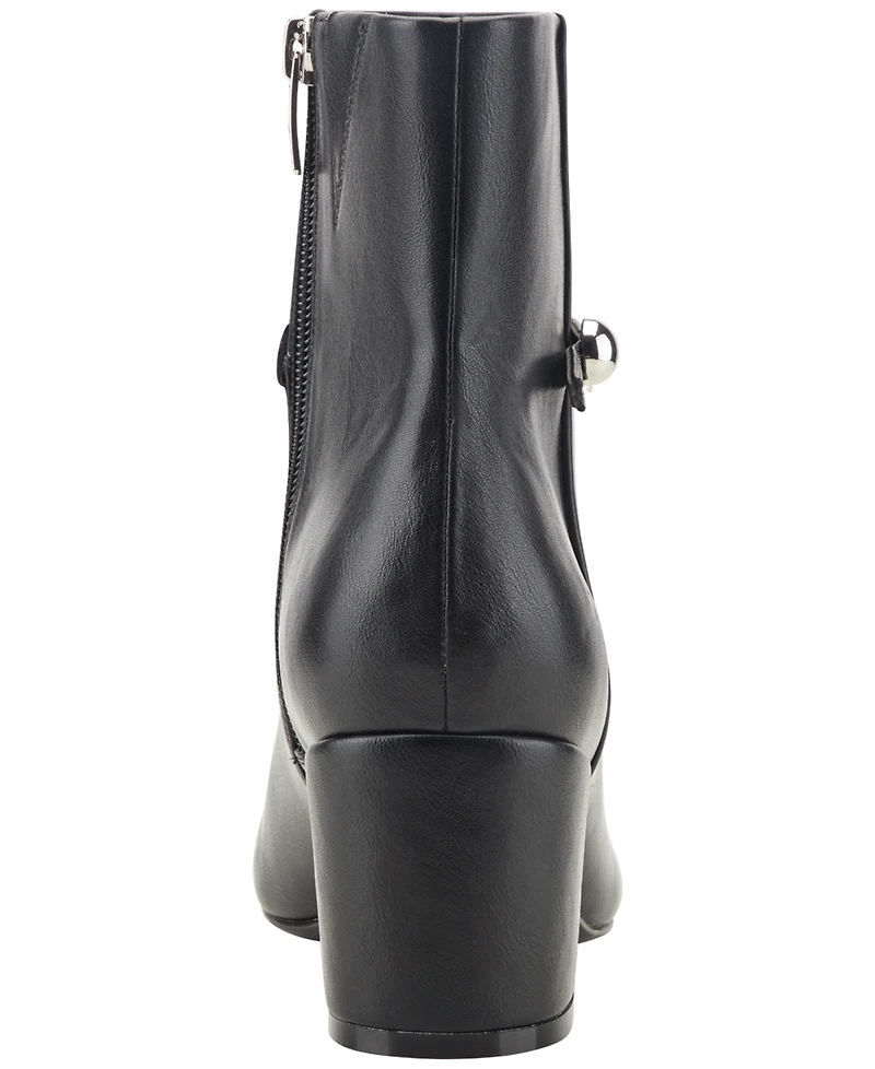 Marc Fisher Women's Jalysa Block Heel Pointed Toe Booties